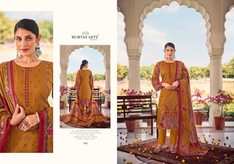 Mumtaz Falaknuma Jam Satin Digital Printed Dress Material