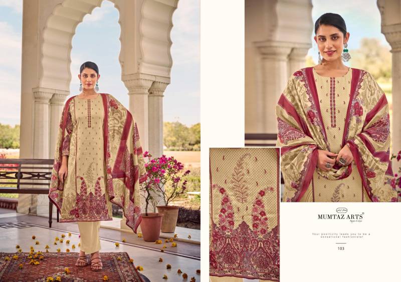 Mumtaz Falaknuma Jam Satin Digital Printed Dress Material