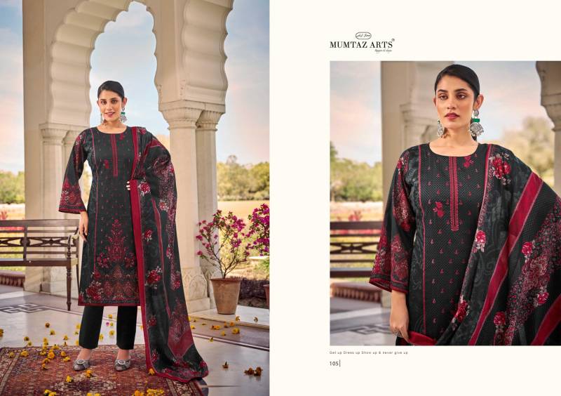 Mumtaz Falaknuma Jam Satin Digital Printed Dress Material