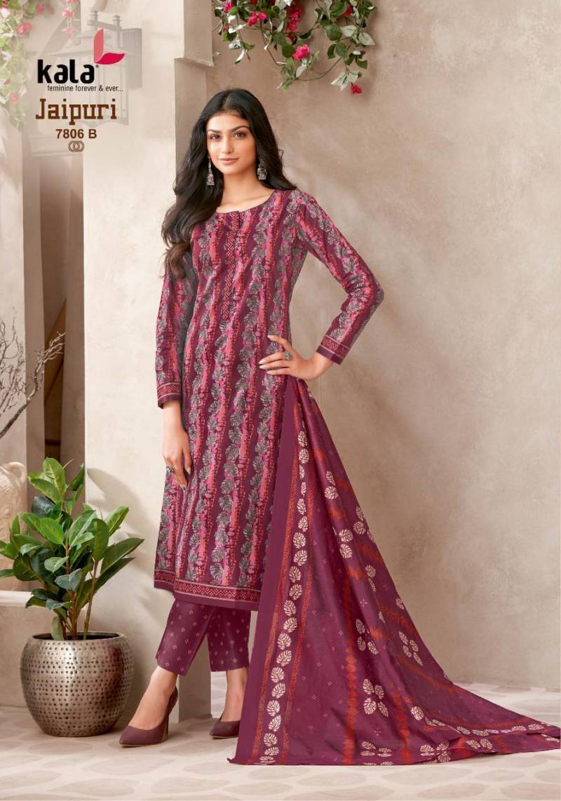 Kala Jaipuri Vol 8 Cotton Printed Dress Material Collection