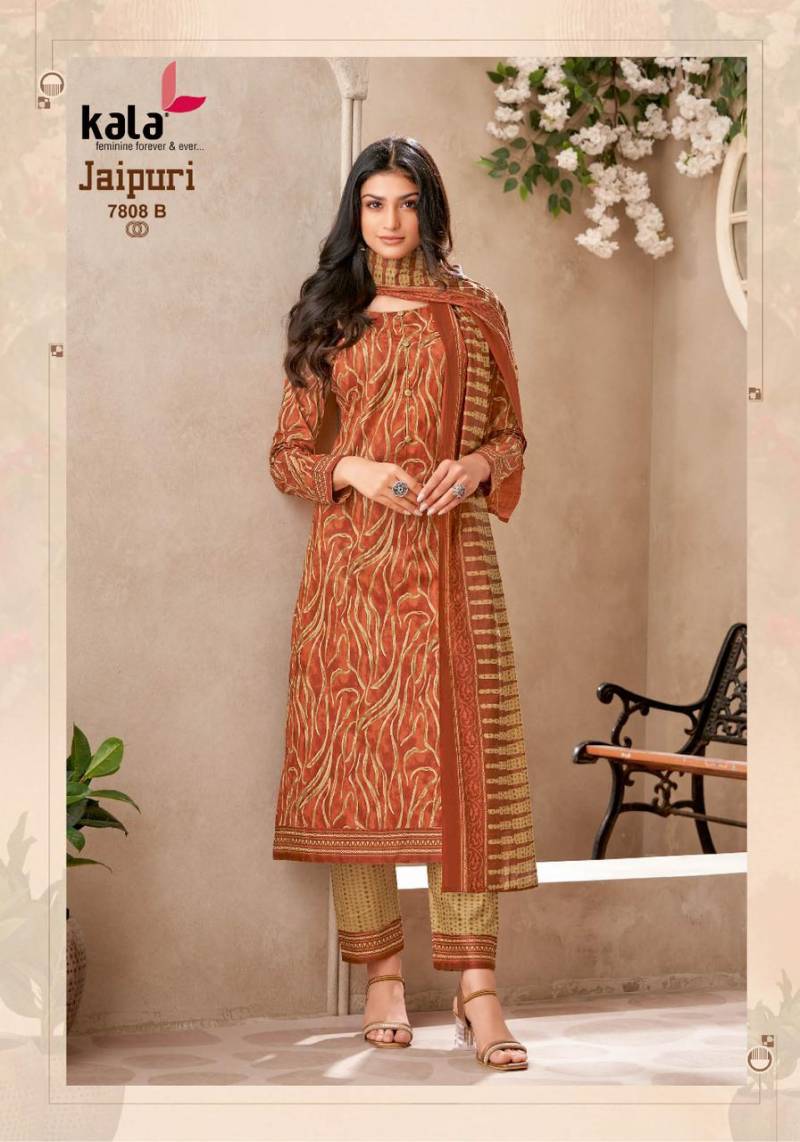 Kala Jaipuri Vol 8 Cotton Printed Dress Material Collection