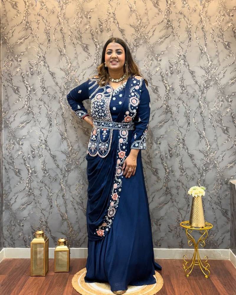 Bt 7107 Party Wear Stylish Rangoli Silk Indo Western Collection