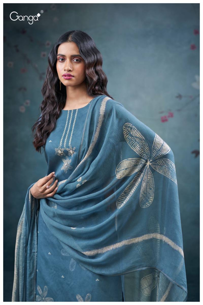Ganga Ulani Cotton Satin Printed Salwar Kameez Collection