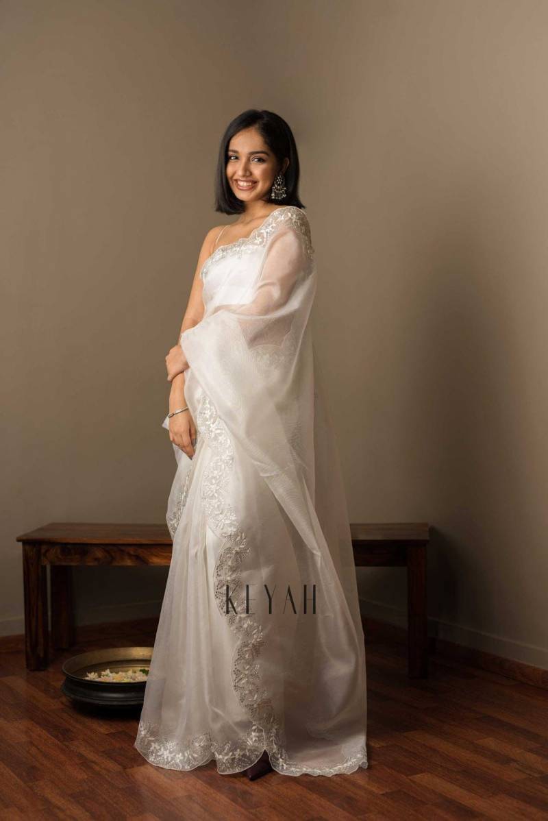 Vt 731 T Organza Sequence Embroidered Party Wear Saree Collection