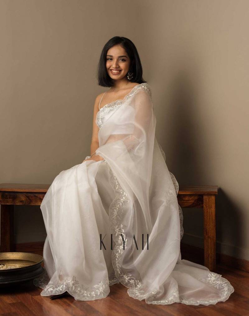 Vt 731 T Organza Sequence Embroidered Party Wear Saree Collection