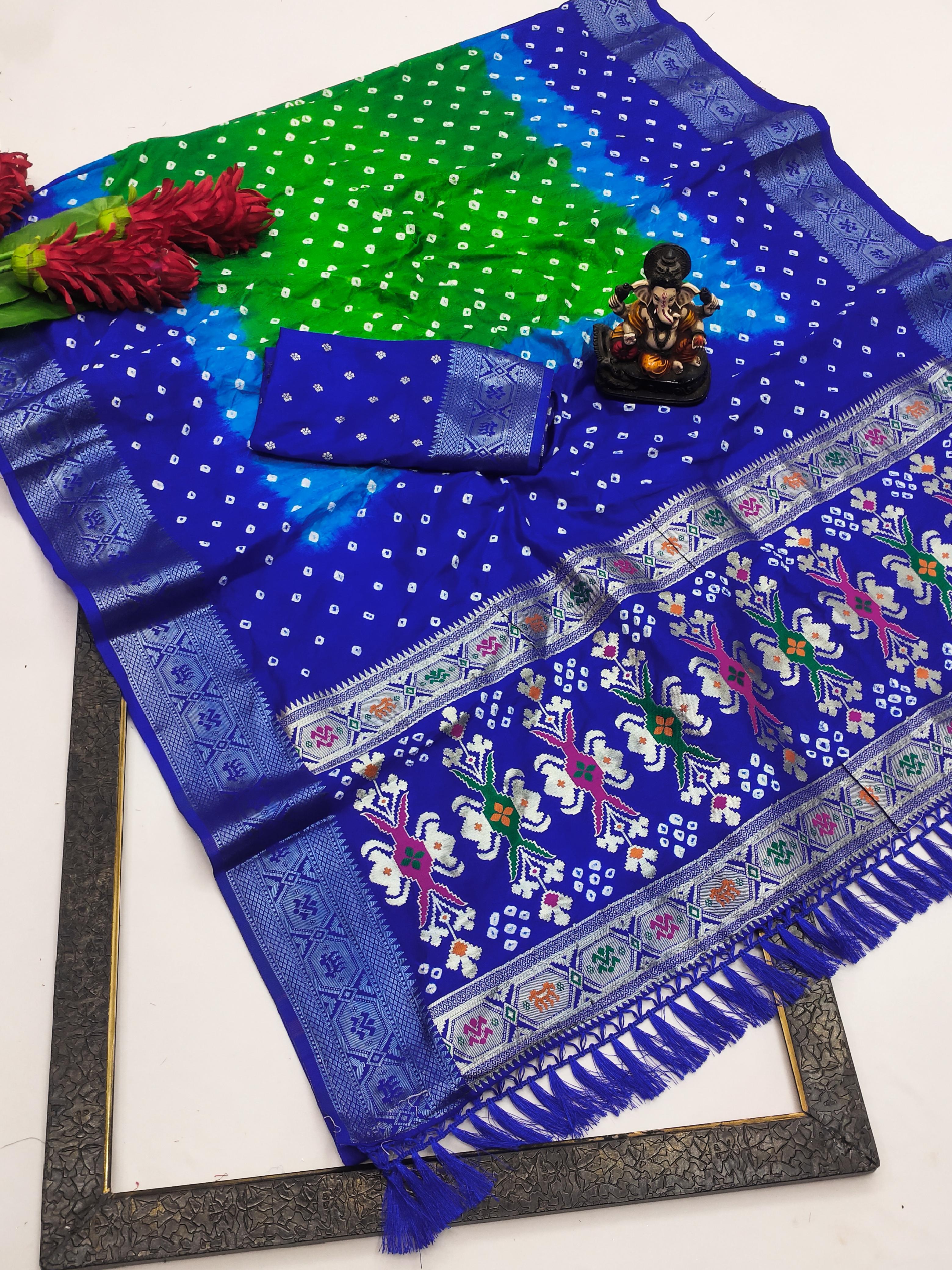 Lekha VC Mahira Soft Silk Bandhej Saree Collection