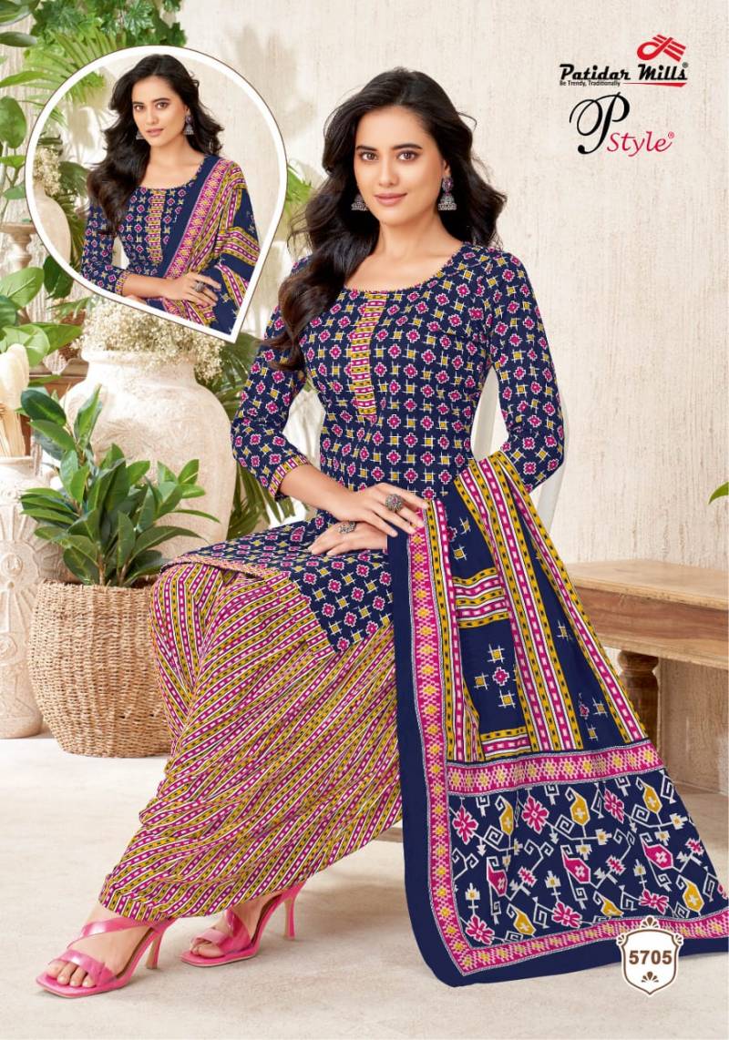 Patidar P Style Vol 57 Cotton Printed Dress Material Collection