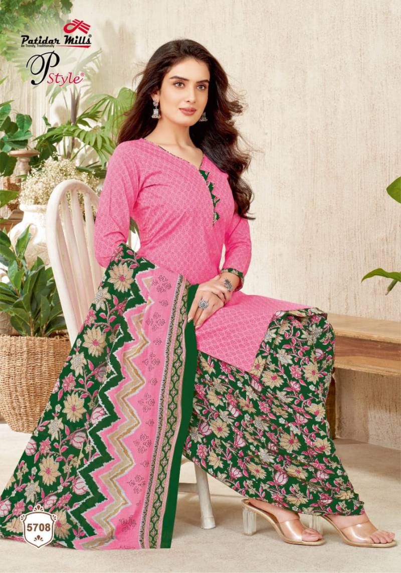 Patidar P Style Vol 57 Cotton Printed Dress Material Collection