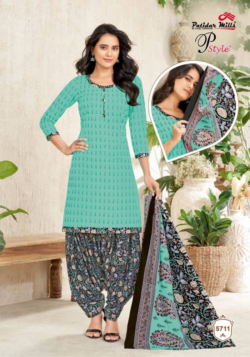 Patidar P Style Vol 57 Cotton Printed Dress Material Collection