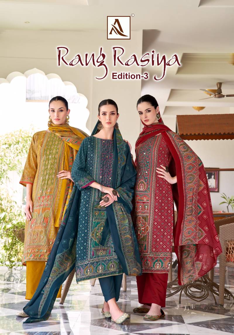 Alok Rang Rasiya Edition 3 Printed Dress Material Collection