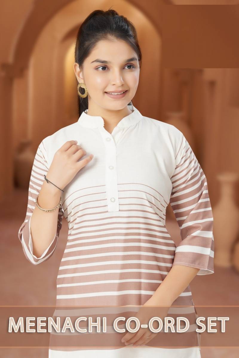 Meenachi Co Ord Set 9155 Cotton Slub Digital Printed Western Collection