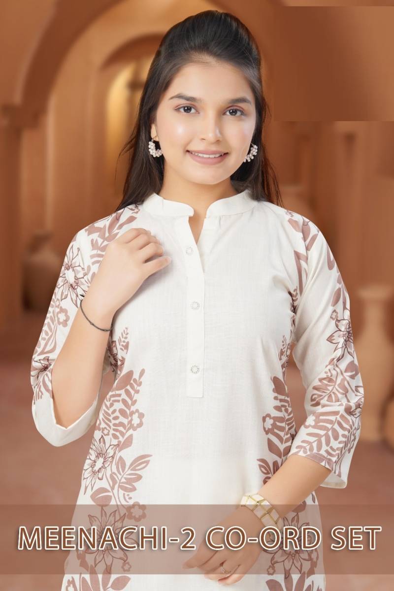 Meenachi 2 Co Ord Set Cotton Slub Digital Printed Western Collection