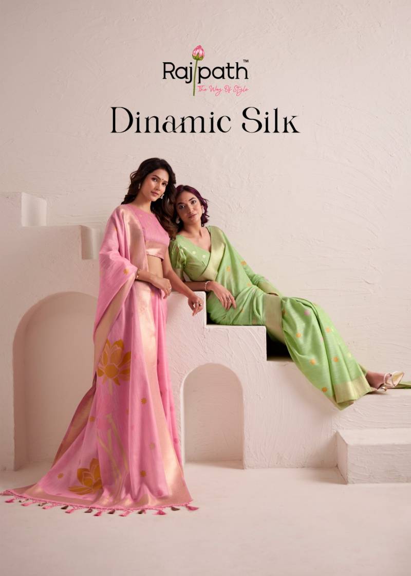 Rajpath Dinamic Silk Soft Linen Fancy Saree Collection