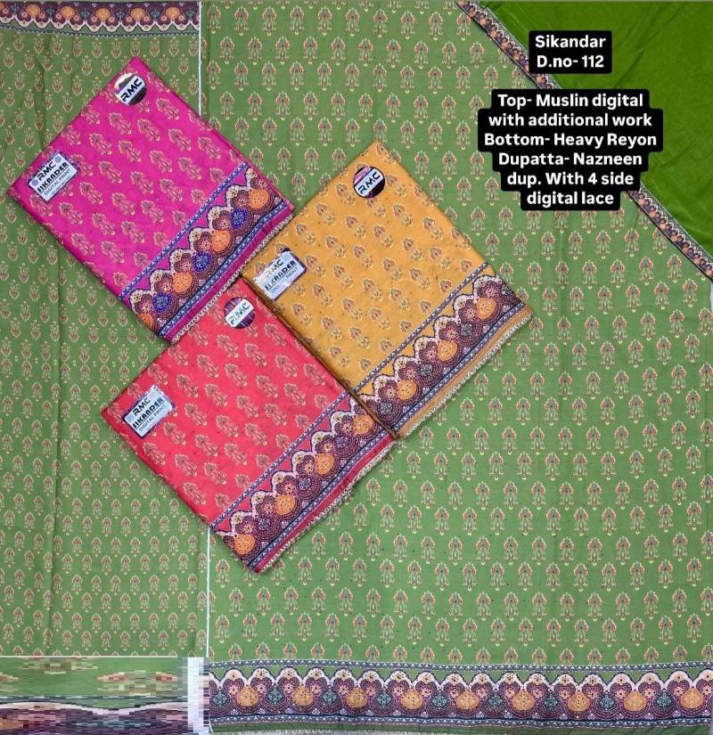Roli Moli Sikandar Vol 1 Maslin Digital Dress Material Collection