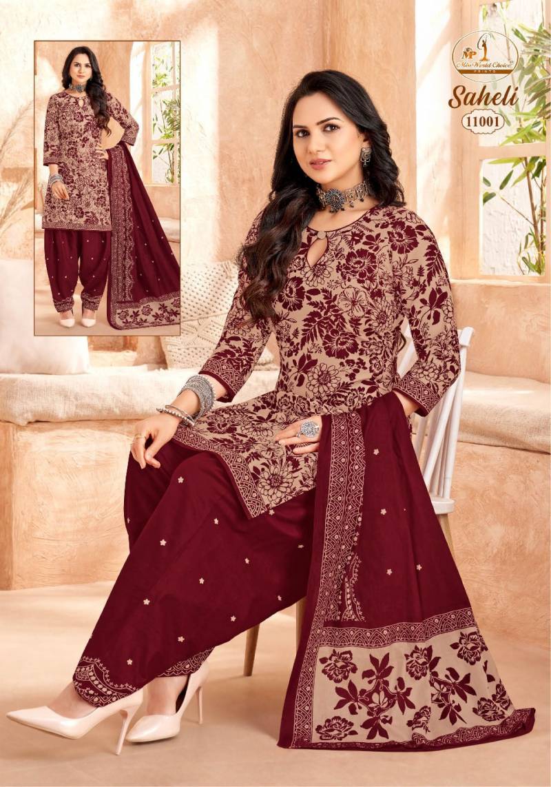 Miss World Saheli Vol 11 Readymade Cotton Patiyala Dress Collection