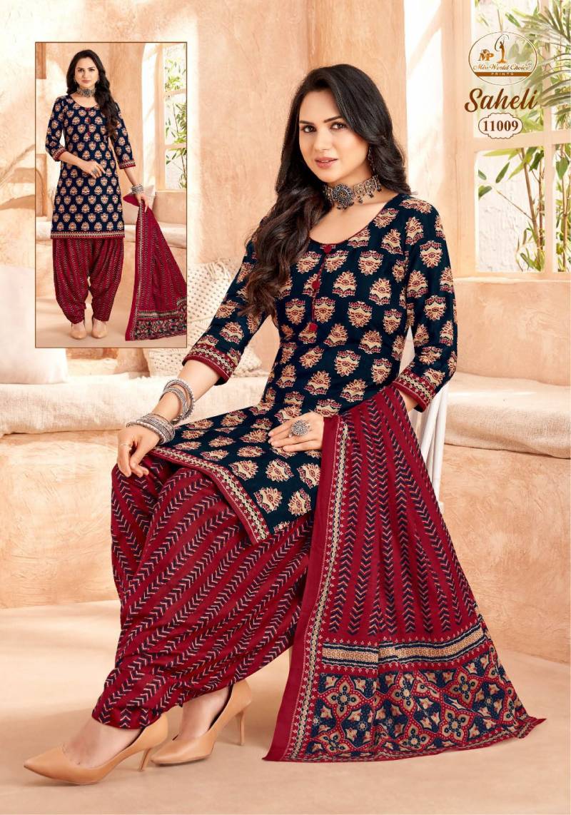 Miss World Saheli Vol 11 Readymade Cotton Patiyala Dress Collection