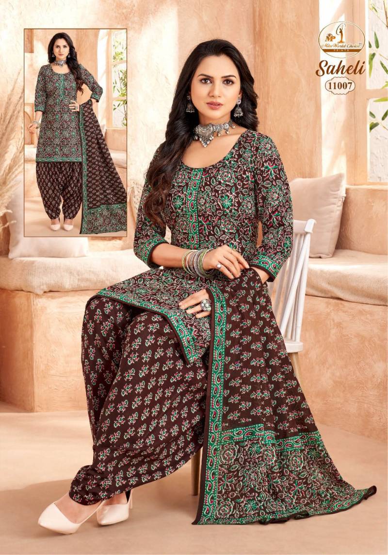 Miss World Saheli Vol 11 Readymade Cotton Patiyala Dress Collection