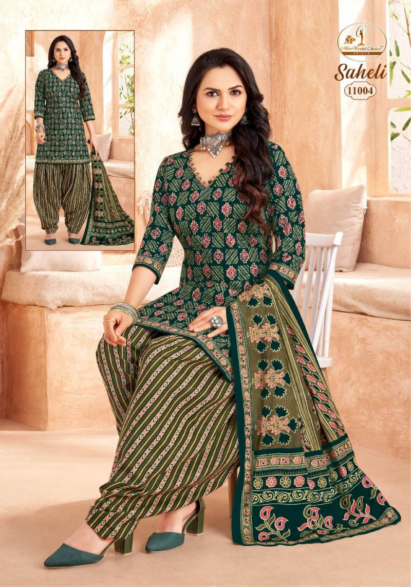 Miss World Saheli Vol 11 Readymade Cotton Patiyala Dress Collection