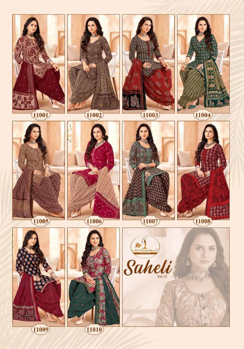 Miss World Saheli Vol 11 Readymade Cotton Patiyala Dress Collection