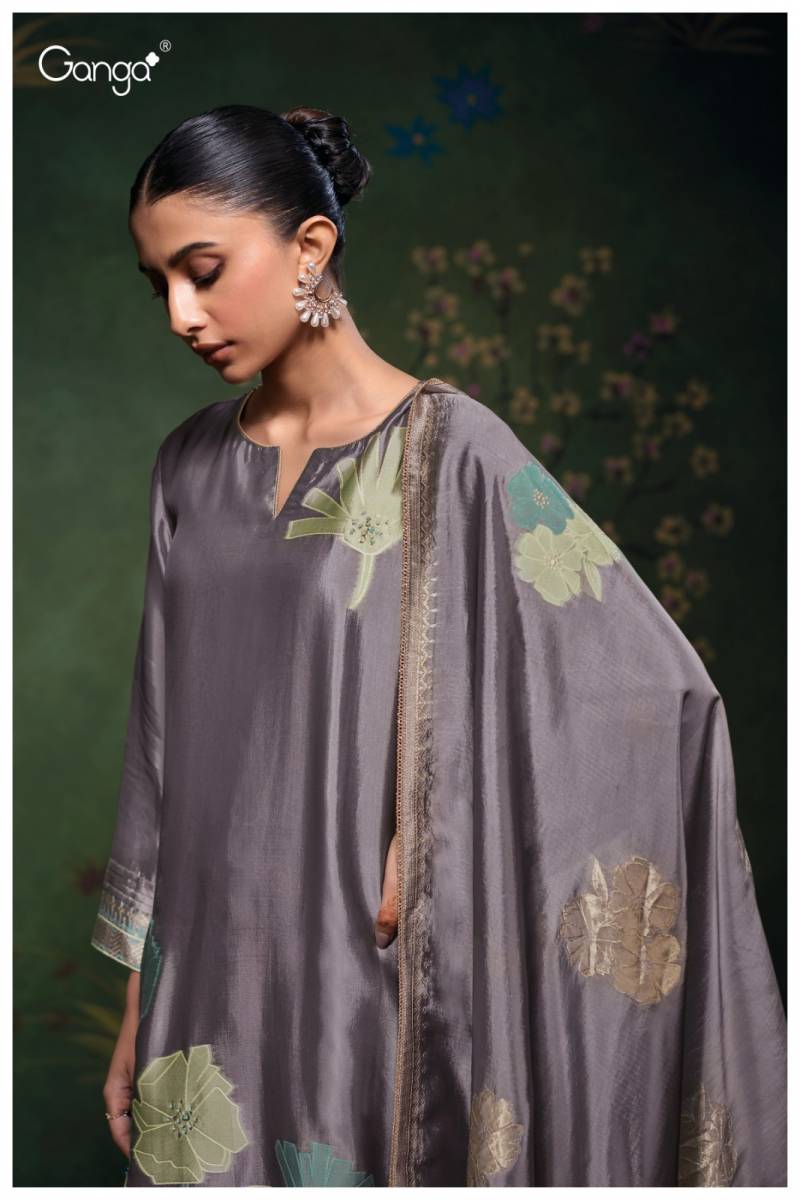 Ganga Cressida Viscose Woven Silk Jacquard Salwar Kameez