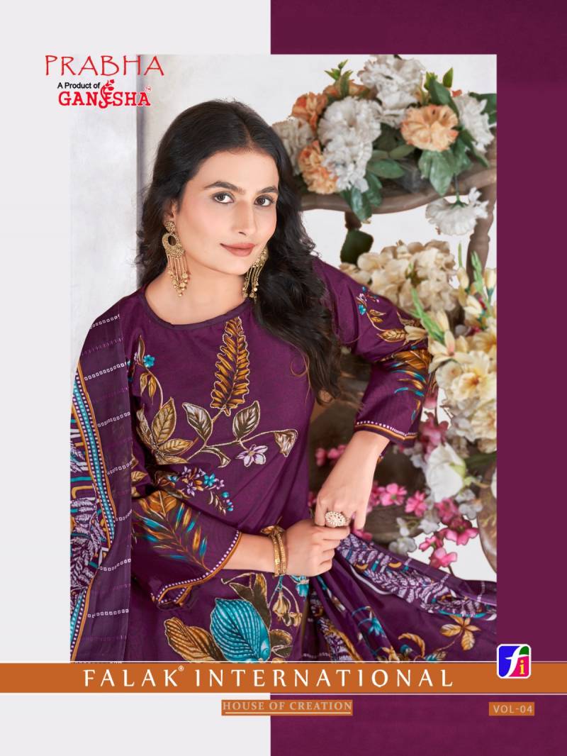 Ganesha Prabha Vol 1 Cotton Digital Printed Dress Material