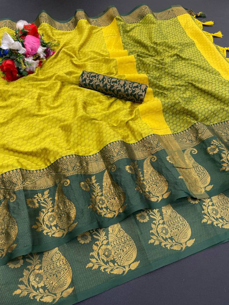 Aab Kalyani Mercerised Cotton Silk Fancy Saree Collection