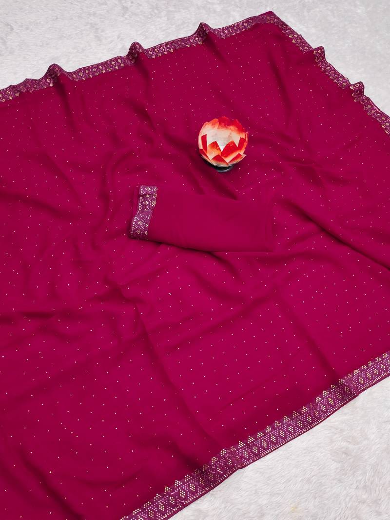 Hp Series 520 Rangoli With Diamond Work Saree