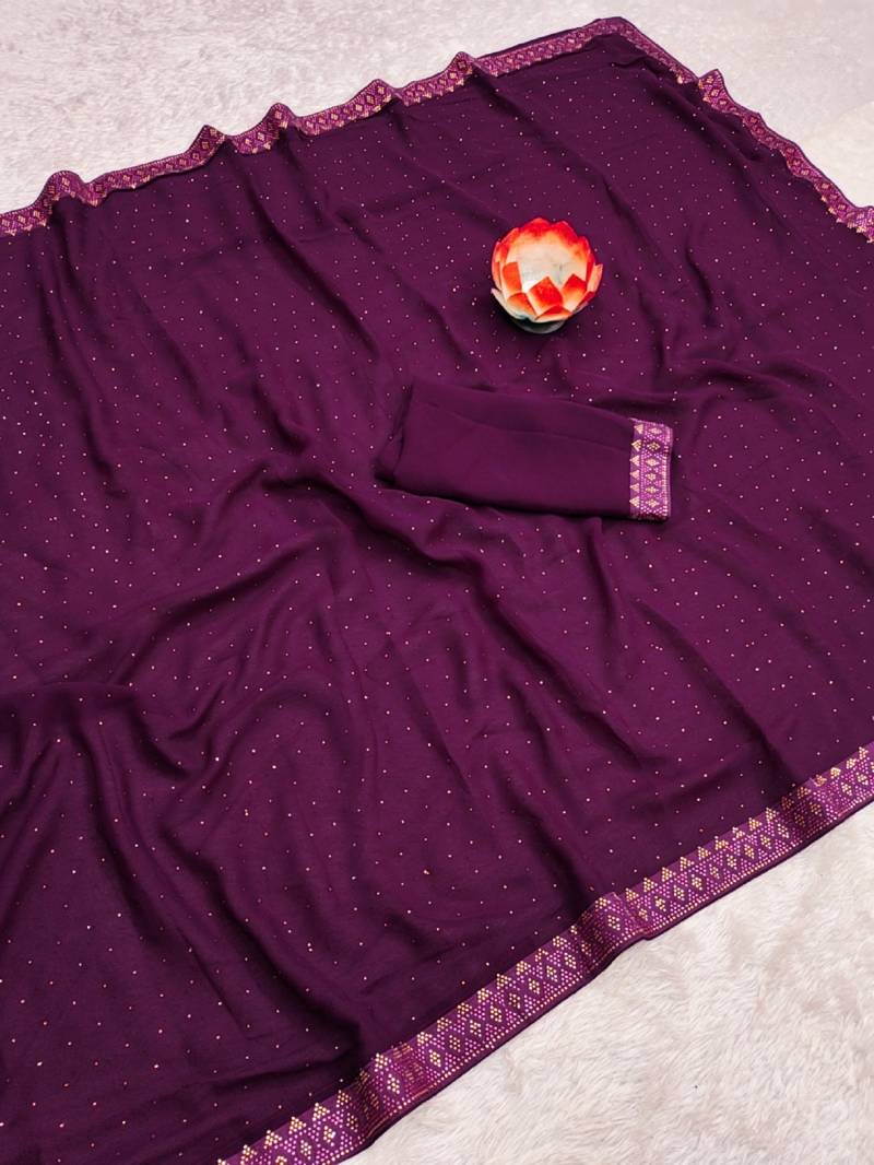 Hp Series 520 Rangoli With Diamond Work Saree