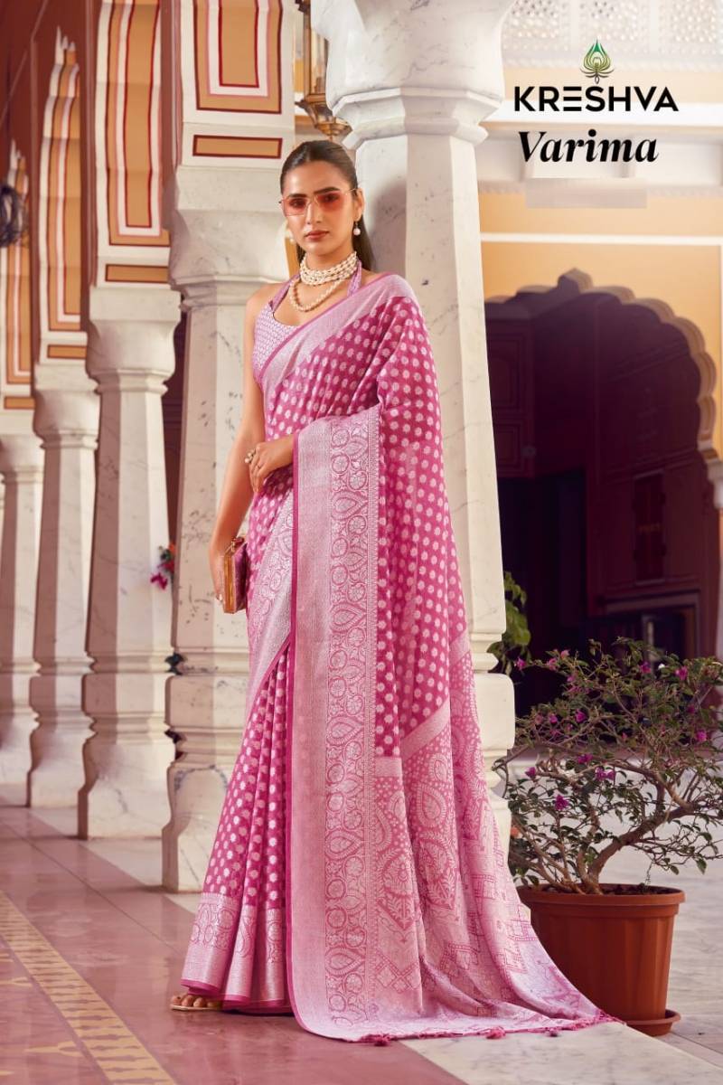 Kreshva Varima Georgette Weaving Saree Collection