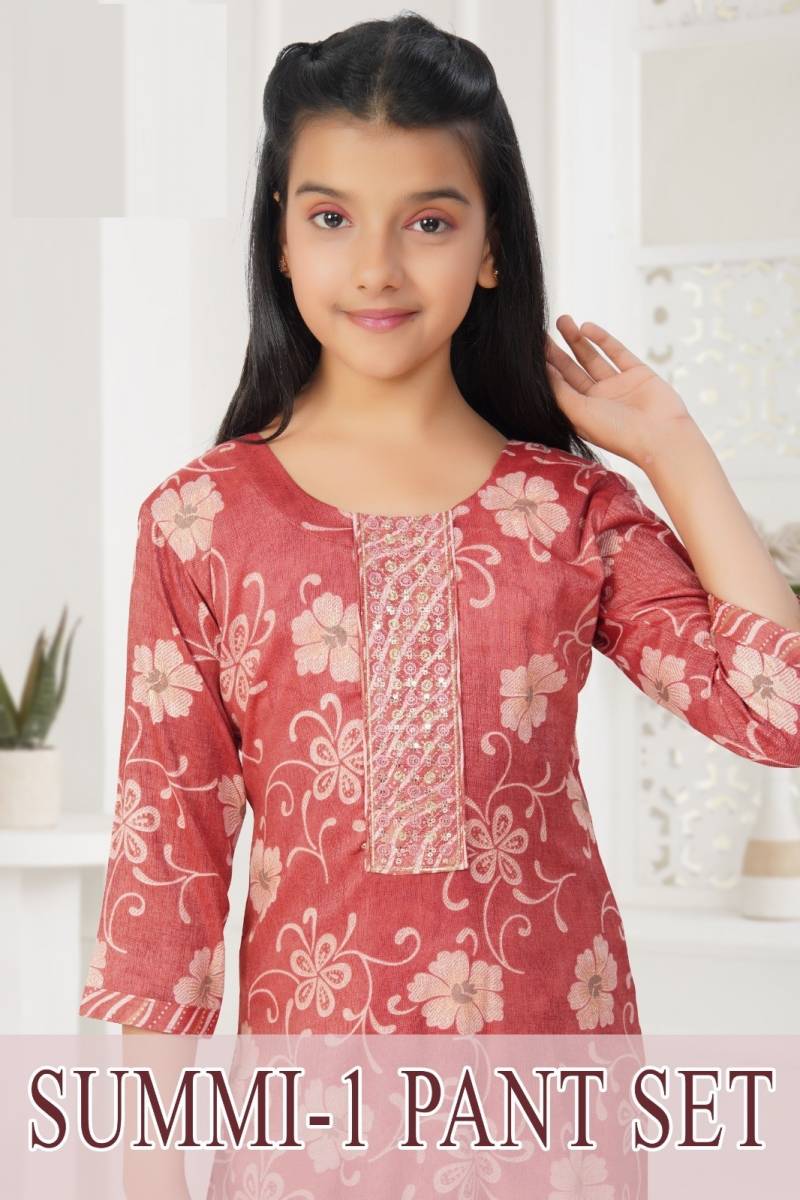 Summi 1 Pant Set Printed Kids Wear Collection
