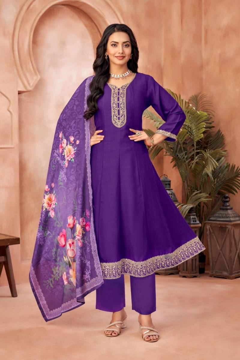Nityaa F 15 Vichitra With Embroidered Readymade Collection