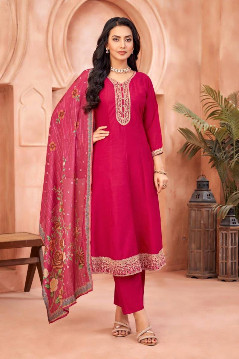 Nityaa F 15 Vichitra With Embroidered Readymade Collection