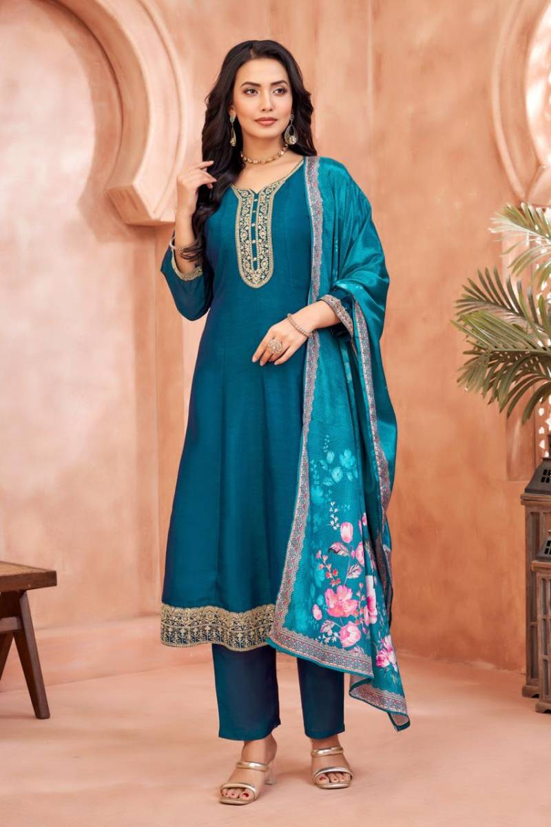 Nityaa F 15 Vichitra With Embroidered Readymade Collection