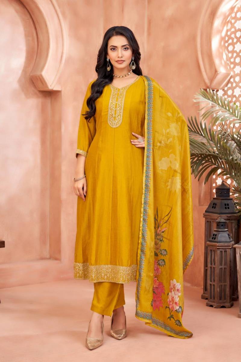 Nityaa F 15 Vichitra With Embroidered Readymade Collection