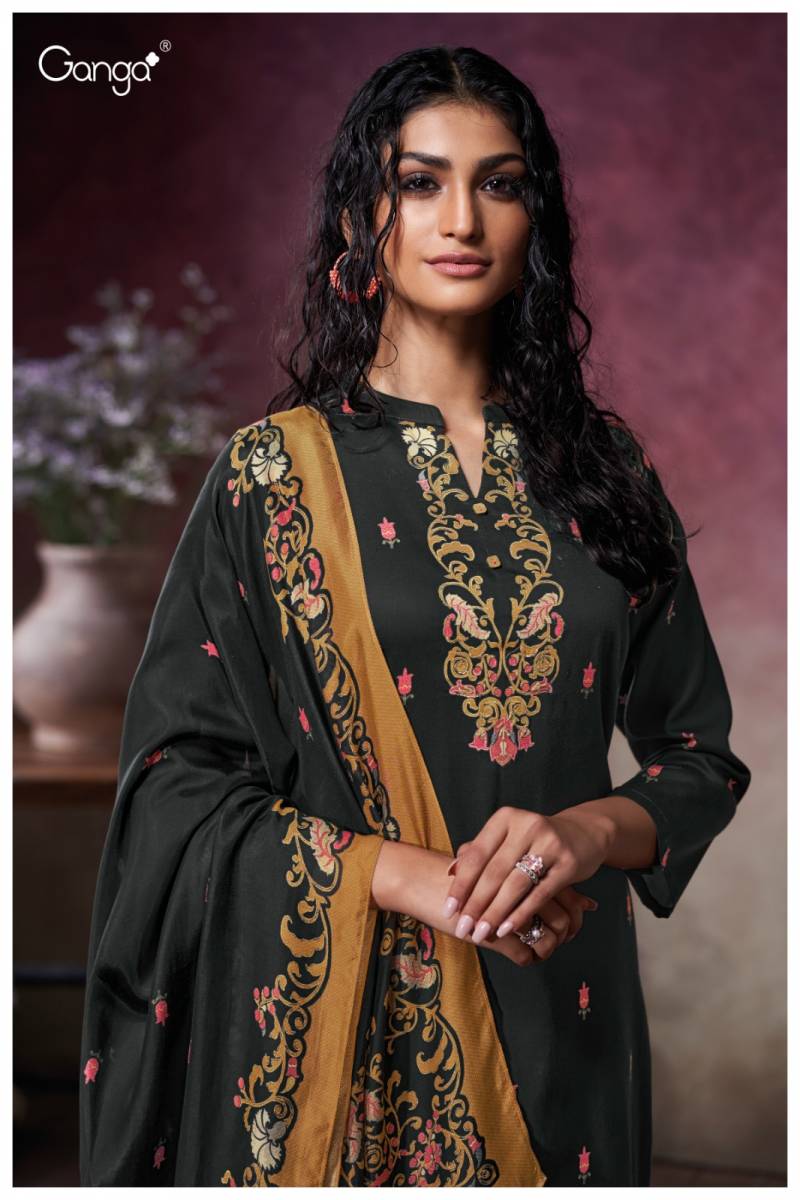 Ganga Tamsin Cotton Satin Printed Salwar Kameez