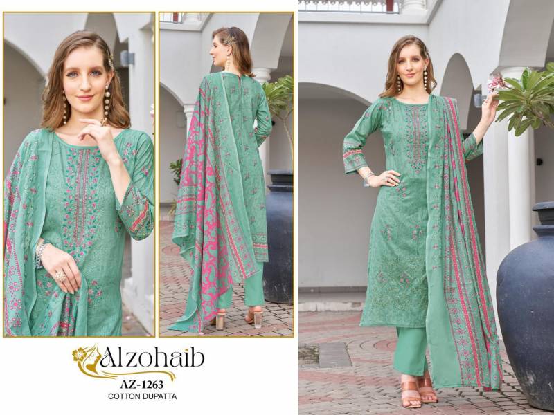 Alzohaib Mahima Cotton Printed Pakistani Salwar Suits