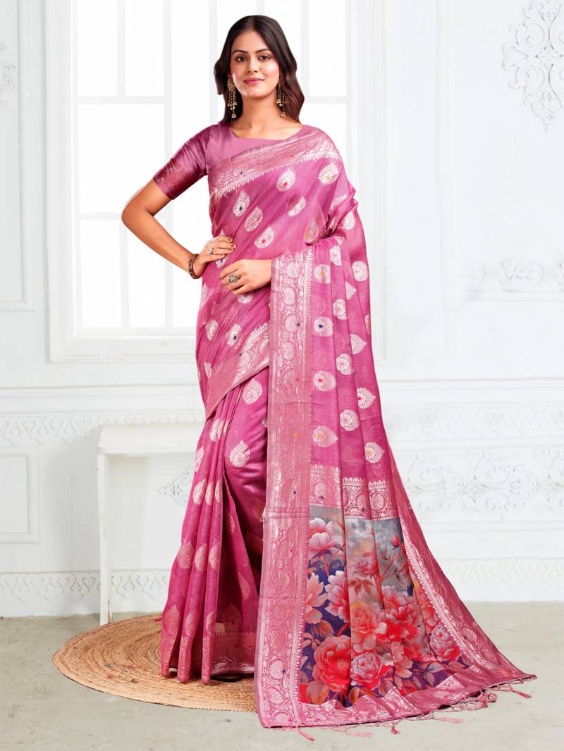 Ast Suhani Traditional Wear Linen Cotton Sarees Collection