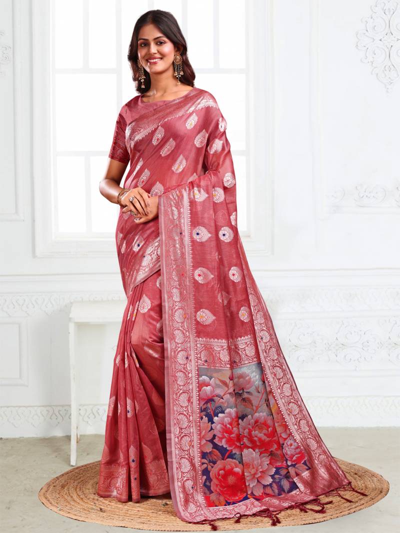 Ast Suhani Traditional Wear Linen Cotton Sarees Collection