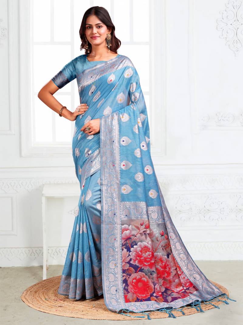 Ast Suhani Traditional Wear Linen Cotton Sarees Collection