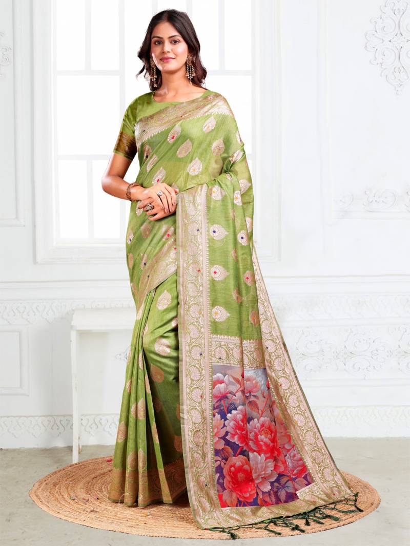 Ast Suhani Traditional Wear Linen Cotton Sarees Collection