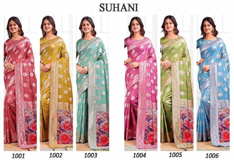 Ast Suhani Traditional Wear Linen Cotton Sarees Collection