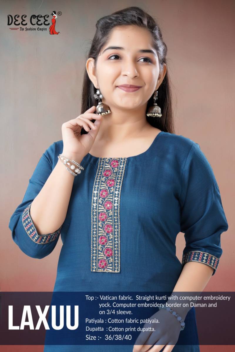 Deecee Laxuu Vatican Kurti Bottom With Dupatta