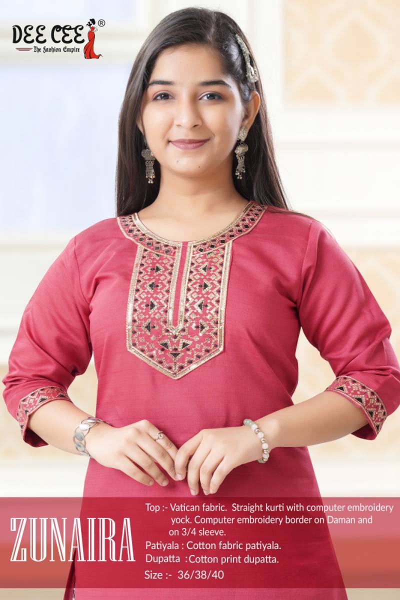 Deecee Zunaira Vatican Kurti Bottom With Dupatta