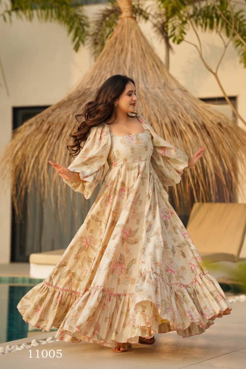Clora Vol 11 Digital Printed Fully Flared Gown Collection