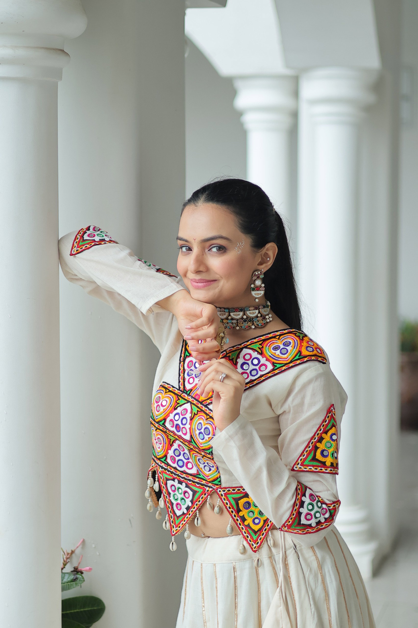 Lekha KA 5042 Kora Cotton Gota Patti Lace Lehenga Choli