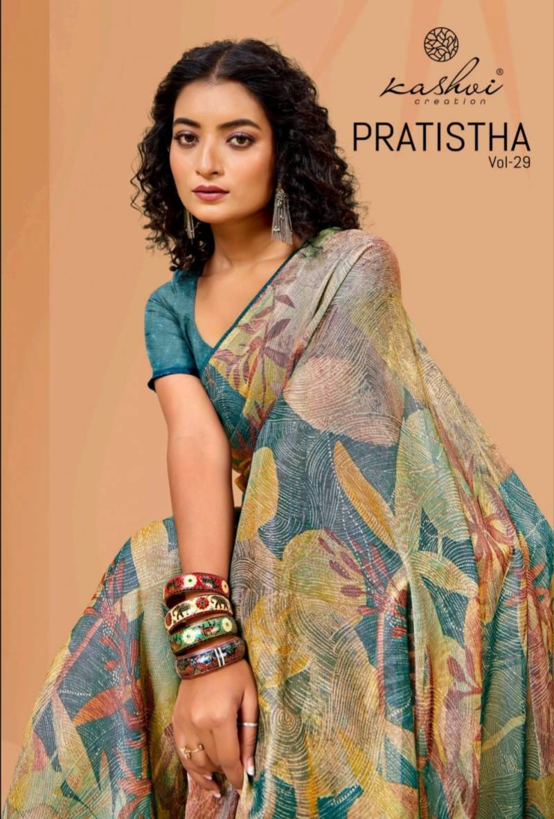 Kashvi Pratistha Vol 29 Brasso Printed Saree Collection