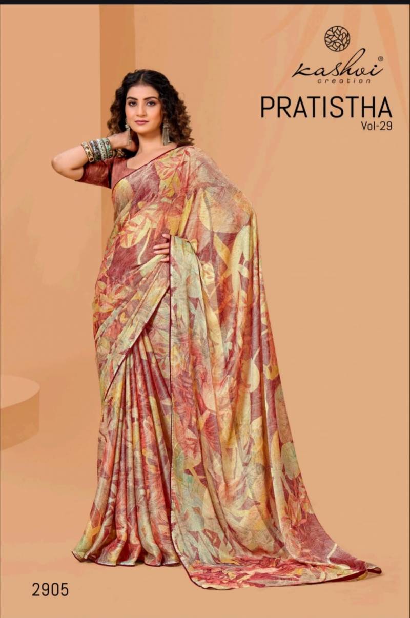 Kashvi Pratistha Vol 29 Brasso Printed Saree Collection