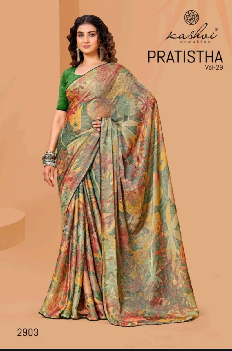 Kashvi Pratistha Vol 29 Brasso Printed Saree Collection