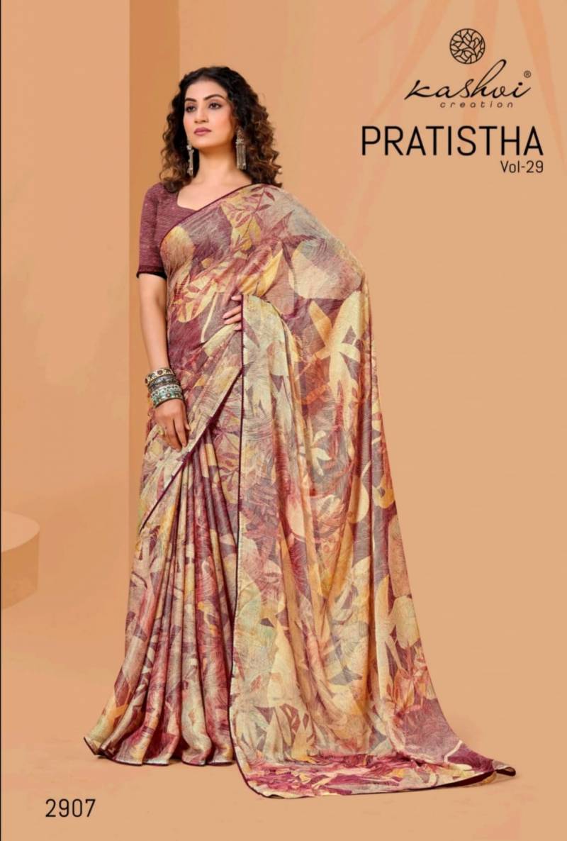 Kashvi Pratistha Vol 29 Brasso Printed Saree Collection