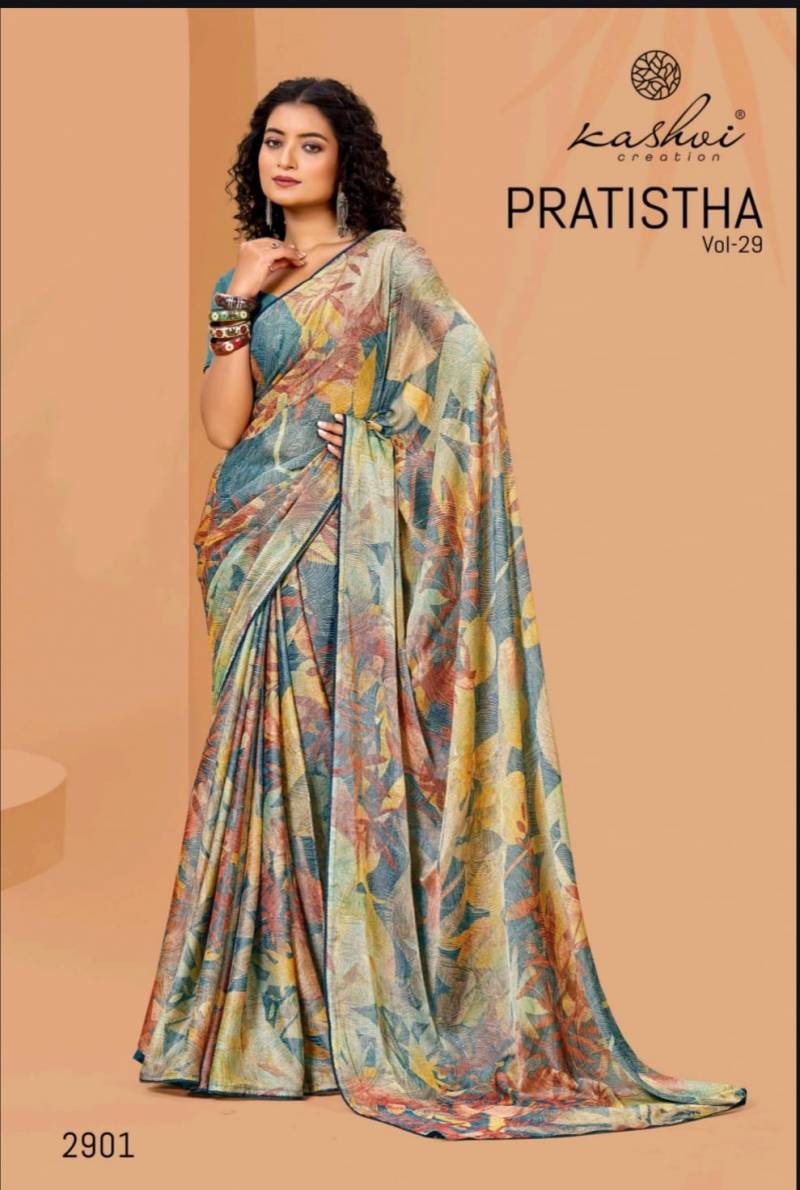 Kashvi Pratistha Vol 29 Brasso Printed Saree Collection